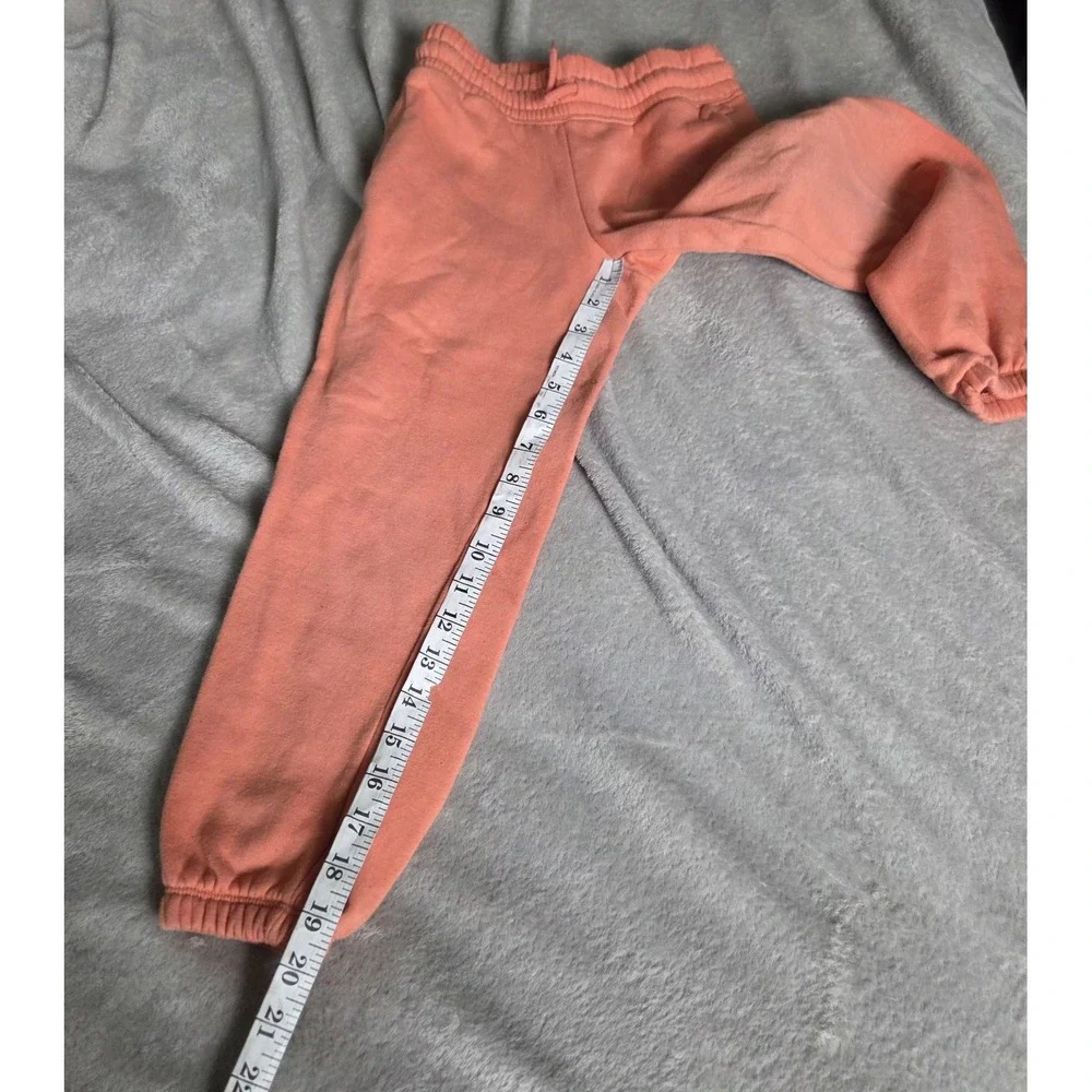 Old Navy Girls Size Small Drawstring Pull On Fleece Joggers Orange